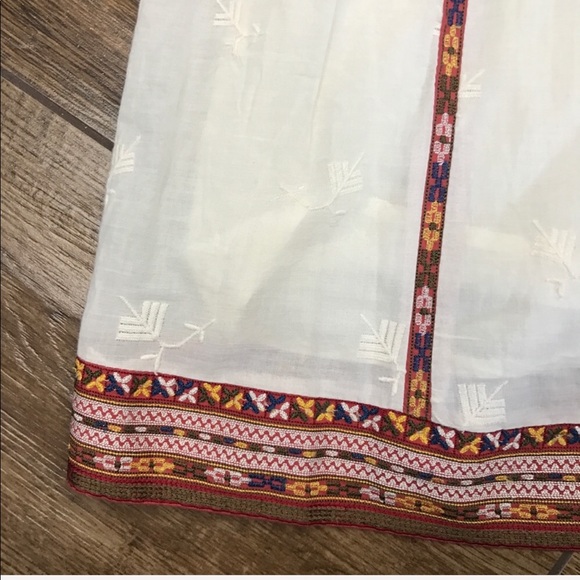 Joie • NWT Cream Embroidered Boho Summer Dress - Picture 7 of 8